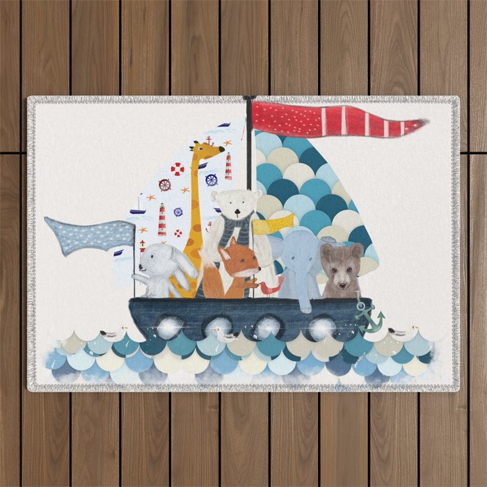 little sailers Outdoor Rug Gallery Image 1