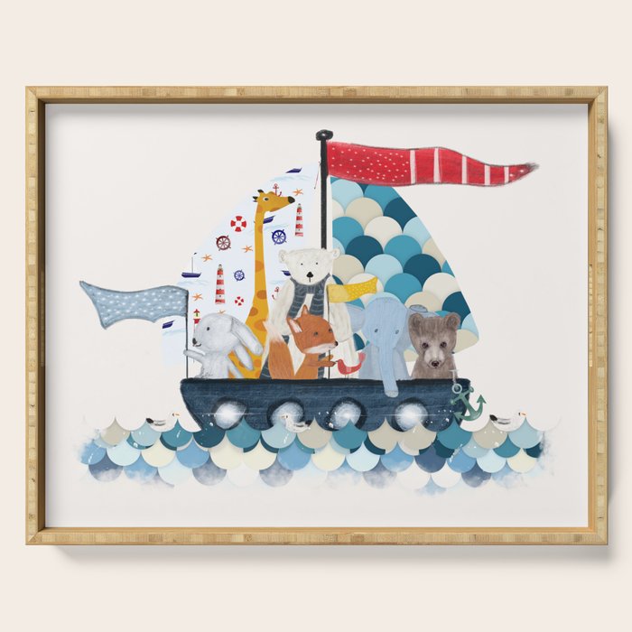 little sailers Serving Tray Gallery Image 1