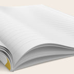 Daisy Time Retro Floral Pattern in Mustard and White Notebook Gallery Image 2