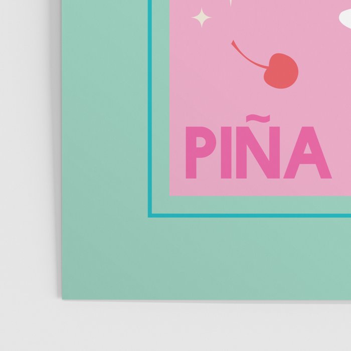 Pina Colada Cocktail Poster Gallery Image 3