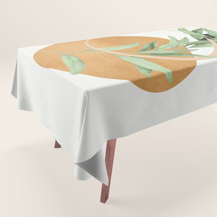 Tropical Leaf- Abstract Art 41 Tablecloth Gallery Image 1