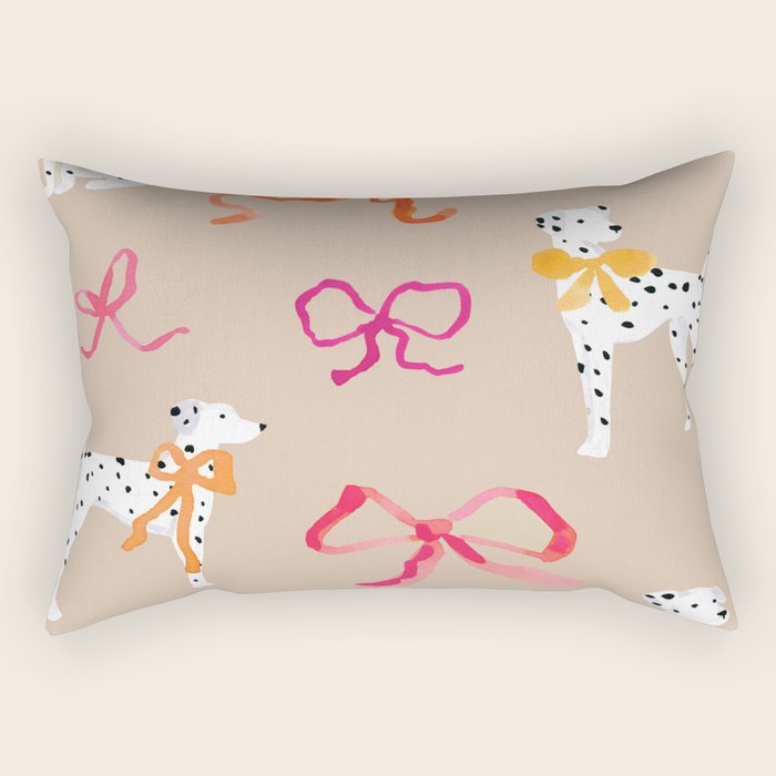 Dalmatians in Bows Rectangular Pillow Gallery Image 2
