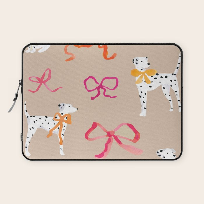 Dalmatians in Bows Laptop Sleeve Gallery Image 1