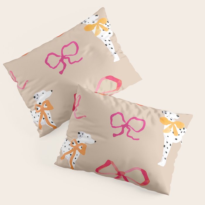Dalmatians in Bows Pillow Sham Gallery Image 1