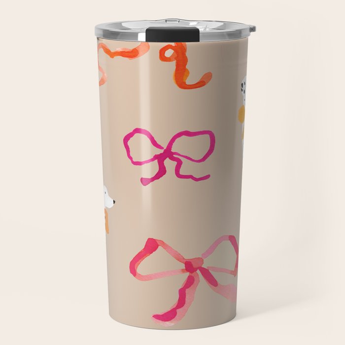Dalmatians in Bows Travel Mug Gallery Image 1