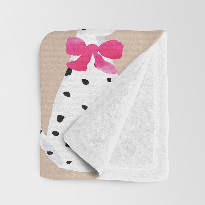Dalmatians in Bows Throw Blanket Gallery Image 3