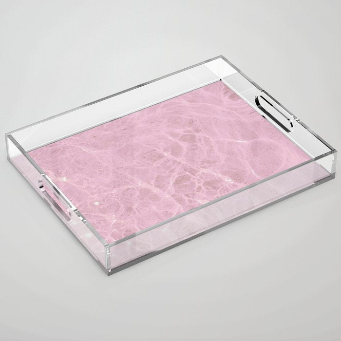 Pink Water Acrylic Tray Gallery Image 1