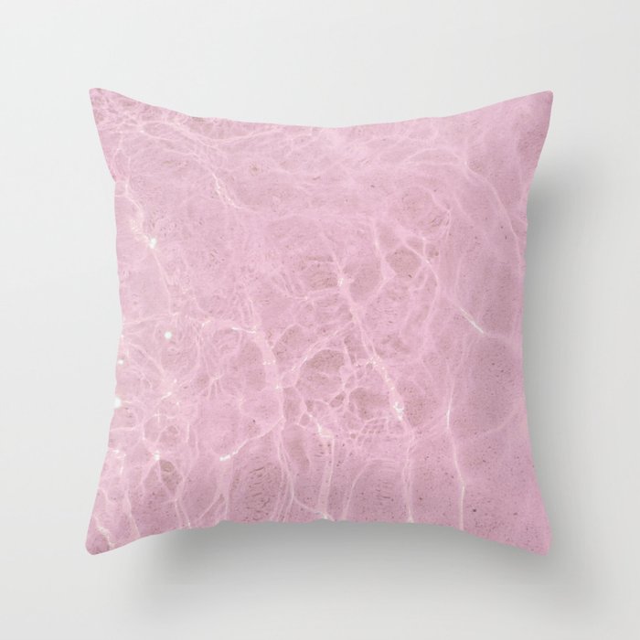 Pink Water Throw Pillow Gallery Image 6