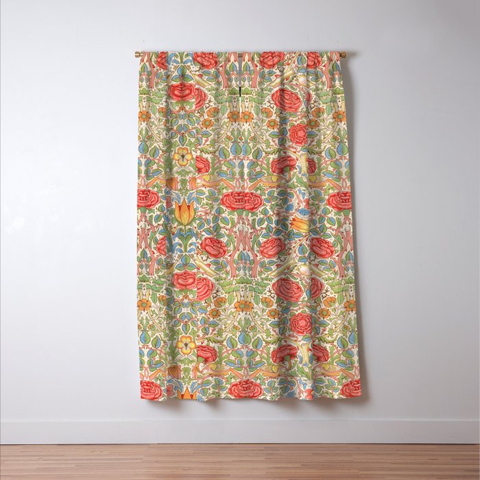William Morris "Rose" Window Curtain Gallery Image 3