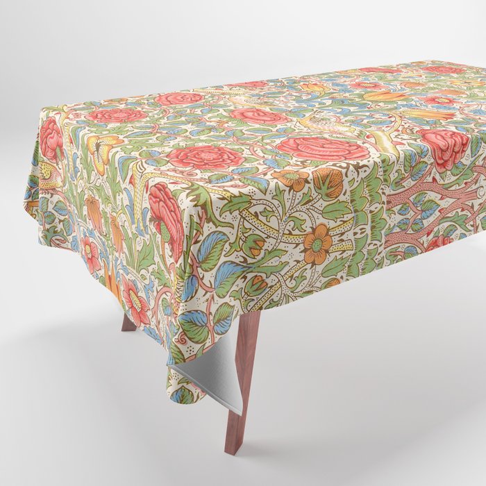 William Morris "Rose" Tablecloth Gallery Image 1