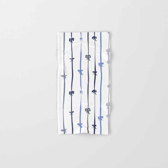 All in a bow - blue Bath Towel Gallery Image 1