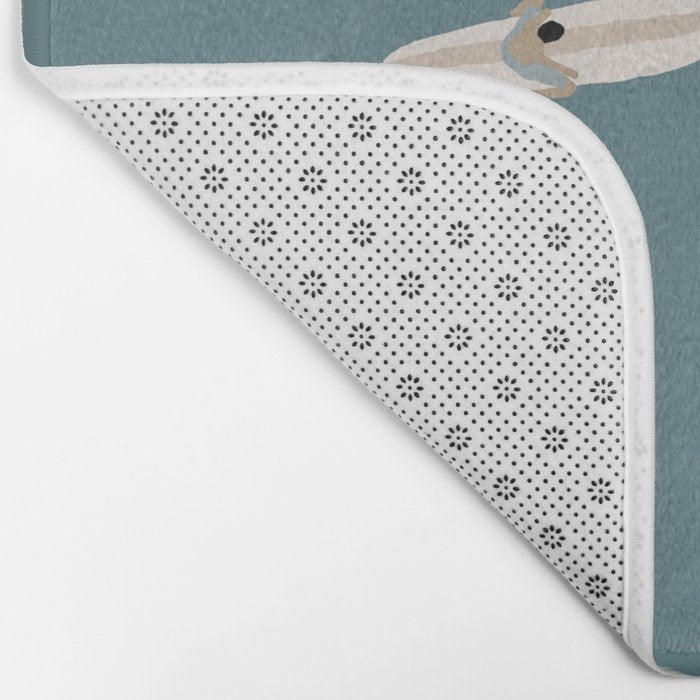 Surfers Surfing at the Sea Bath Mat Gallery Image 2