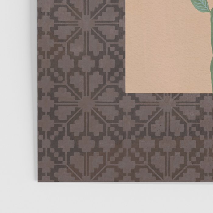 Magnolia Branch and Vintage Pattern Poster Gallery Image 3