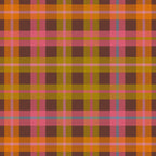 Gingham Plaid Eclectic Check Pattern on Brown Coffee Mug Gallery Image 2