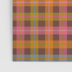 Gingham Plaid Eclectic Check Pattern on Brown Poster Gallery Image 3