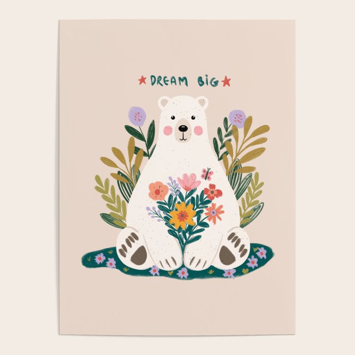 Dream Big Polar Bear Poster Gallery Image 4