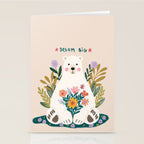 Dream Big Polar Bear Stationery Card Gallery Image 2
