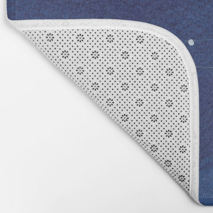 Garland of Stars IV, night sky Bath Mat Gallery Image 2