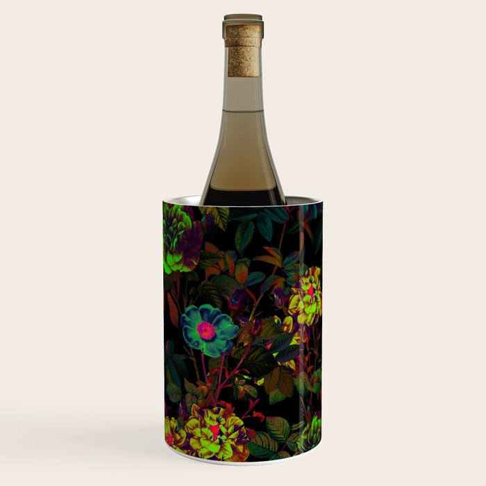 Floral Neon Garden Wine Chiller Gallery Image 2