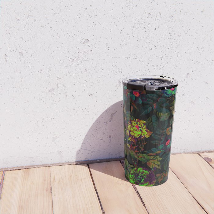 Floral Neon Garden Travel Mug Gallery Image 4