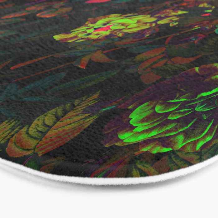 Floral Neon Garden Bath Mat Gallery Image 3