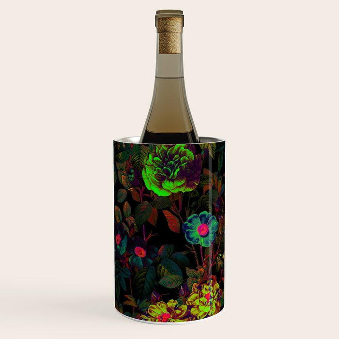 Floral Neon Garden Wine Chiller Gallery Image 3