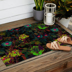Floral Neon Garden Outdoor Rug Gallery Image 2