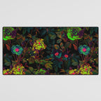 Floral Neon Garden Desk Mat Gallery Image 3