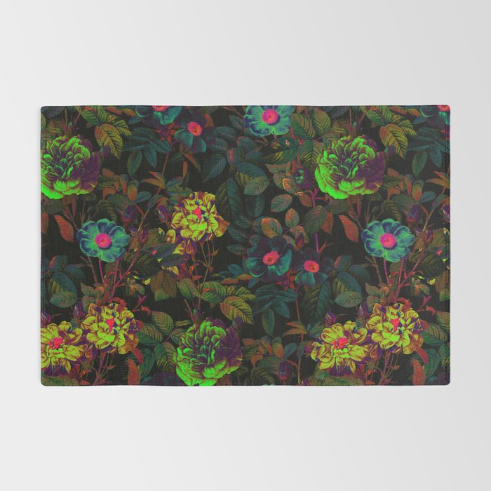 Floral Neon Garden Rug Gallery Image 2