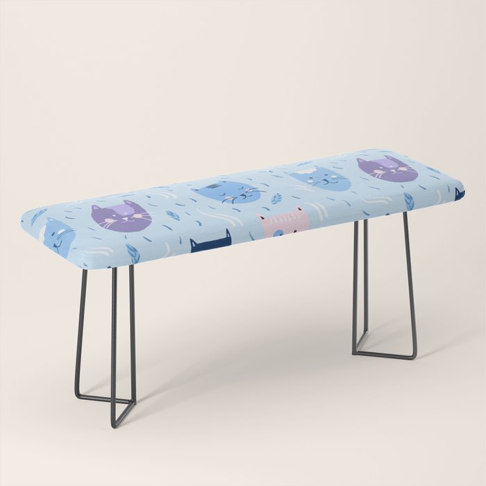 Little blue cats Bench Gallery Image 1