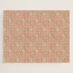 William Morris Apple Red Rust Gold Pattern Jigsaw Puzzle Gallery Image 1