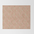 William Morris Apple Red Rust Gold Pattern Throw Blanket Gallery Image 2