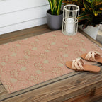 William Morris Apple Red Rust Gold Pattern Outdoor Rug Gallery Image 2
