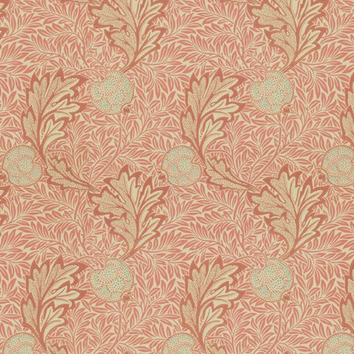 William Morris Apple Red Rust Gold Pattern Coffee Mug Gallery Image 2