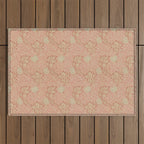 William Morris Apple Red Rust Gold Pattern Outdoor Rug Gallery Image 1