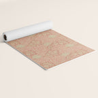 William Morris Apple Red Rust Gold Pattern Yoga Mat Gallery Image 2