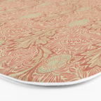 William Morris Apple Red Rust Gold Pattern Bath Mat Gallery Image 3