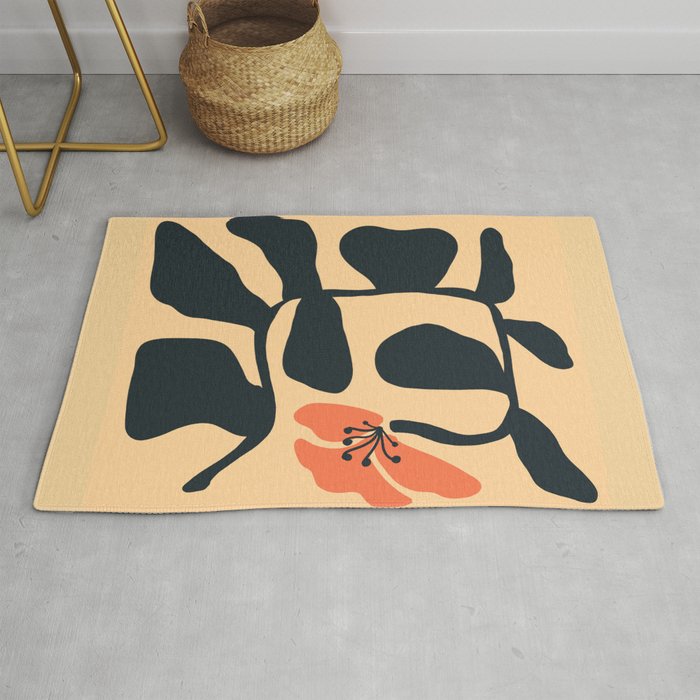 Midcentury Hibiscus Rug Gallery Image 1
