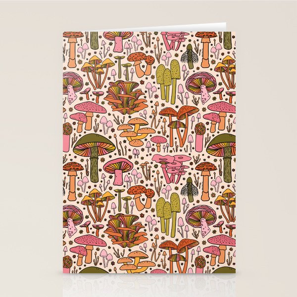 Vintage Mushroom Print Stationery Card Gallery Image 2