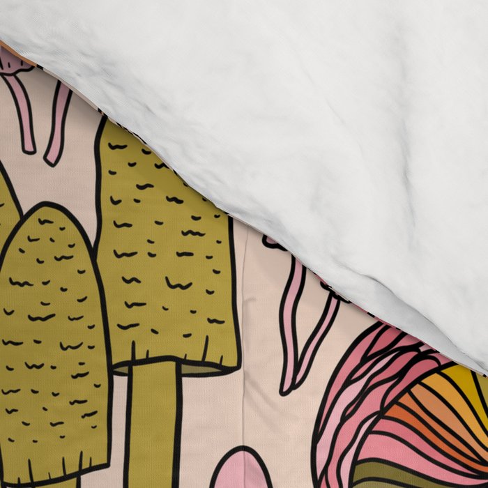 Vintage Mushroom Print Comforter Gallery Image 4