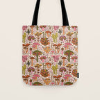 Vintage Mushroom Print Tote Bag Gallery Image 1
