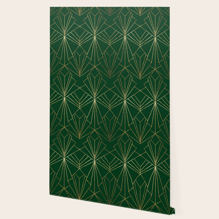 Art Deco in Emerald Green Wallpaper Gallery Image 2