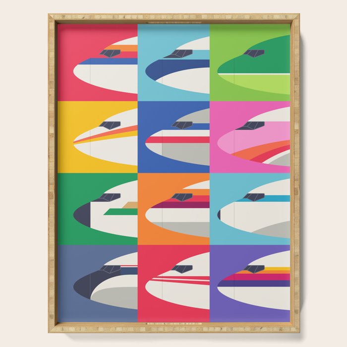 Retro Airline Nose Livery - USA Serving Tray Gallery Image 1