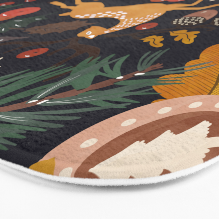 Christmas night forest 10 Bath Mat Gallery Image 3