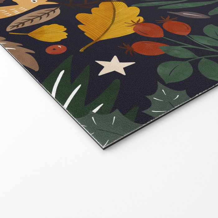 Christmas night forest 10 Welcome Mat Gallery Image 2