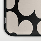 Retro Flowers Black and Linen White Laptop Sleeve Gallery Image 3