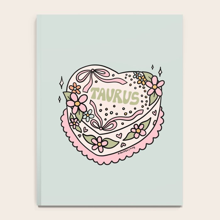 Taurus Heart Cake Notebook Gallery Image 4
