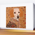 Klimt Dog with Brown Eyes Wall Mural Gallery Image 2