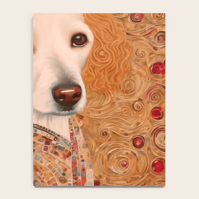 Klimt Dog with Brown Eyes Notebook Gallery Image 4