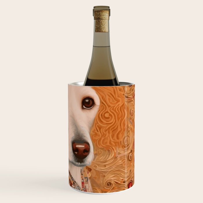 Klimt Dog with Brown Eyes Wine Chiller Gallery Image 3